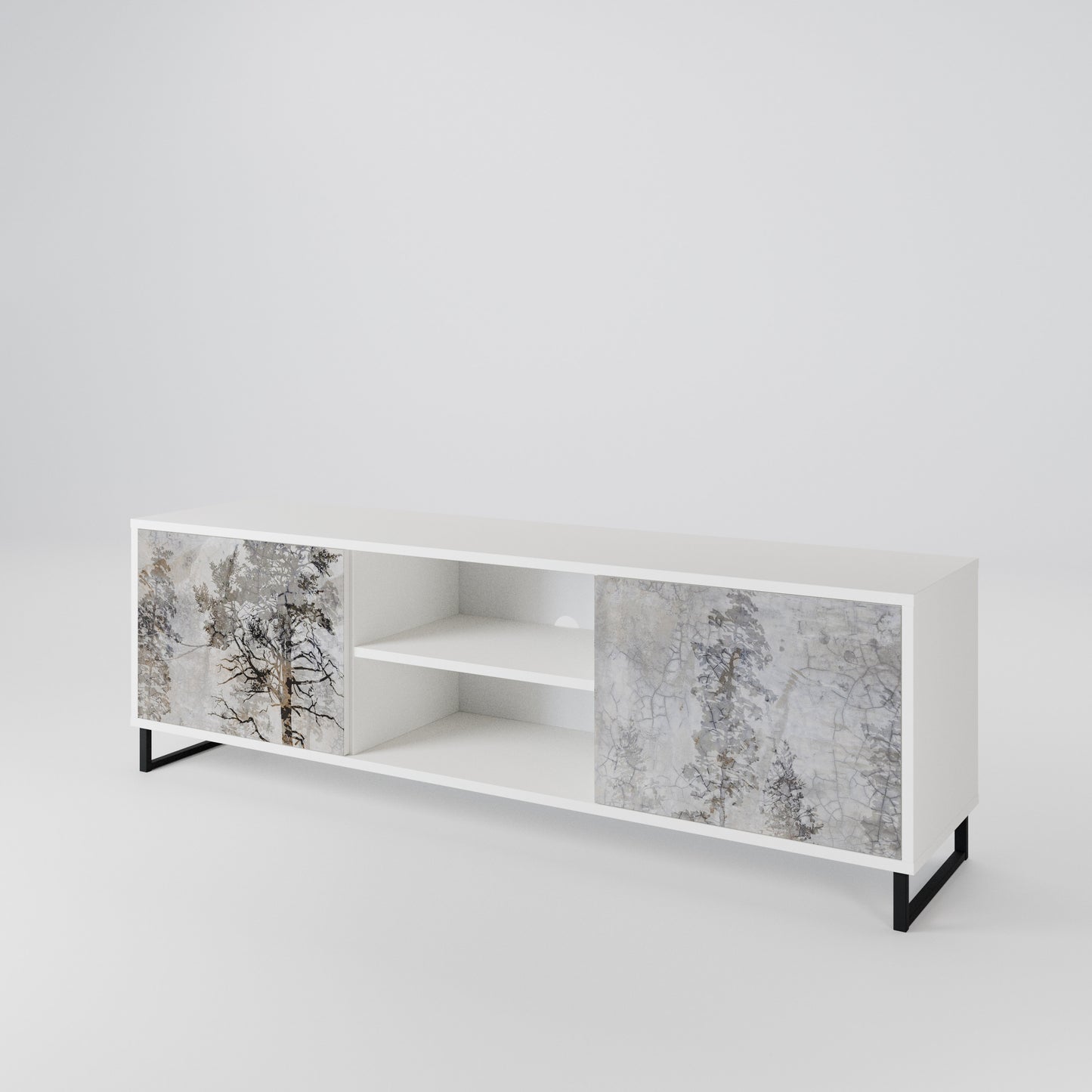 FADE IN THE TREES 2-Door TV Cabinet