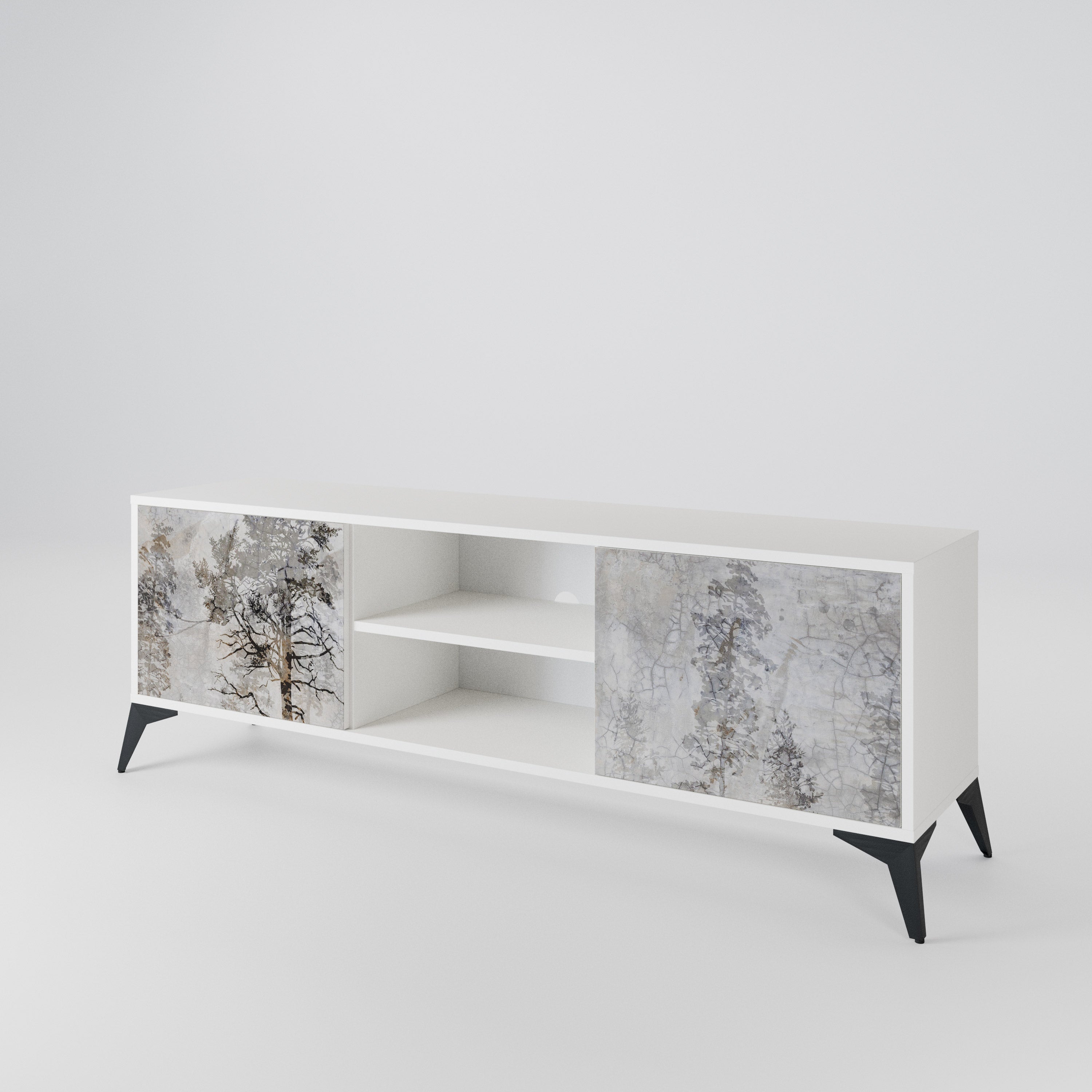 FADE IN THE TREES 2-Door TV Cabinet