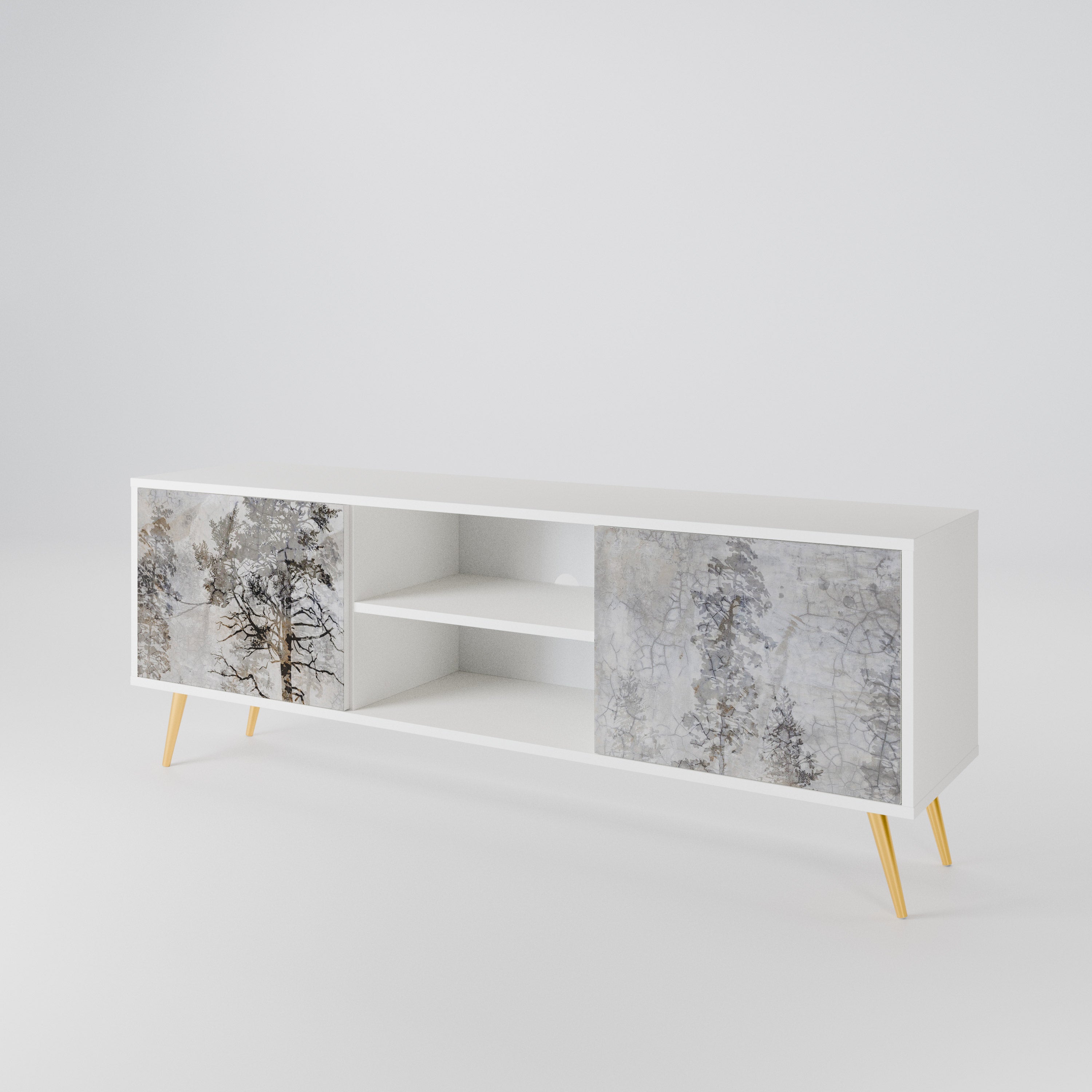 FADE IN THE TREES 2-Door TV Cabinet