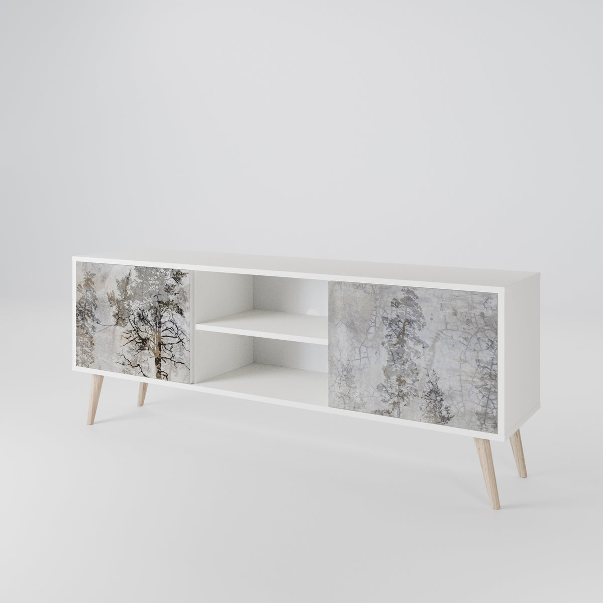 FADE IN THE TREES 2-Door TV Cabinet