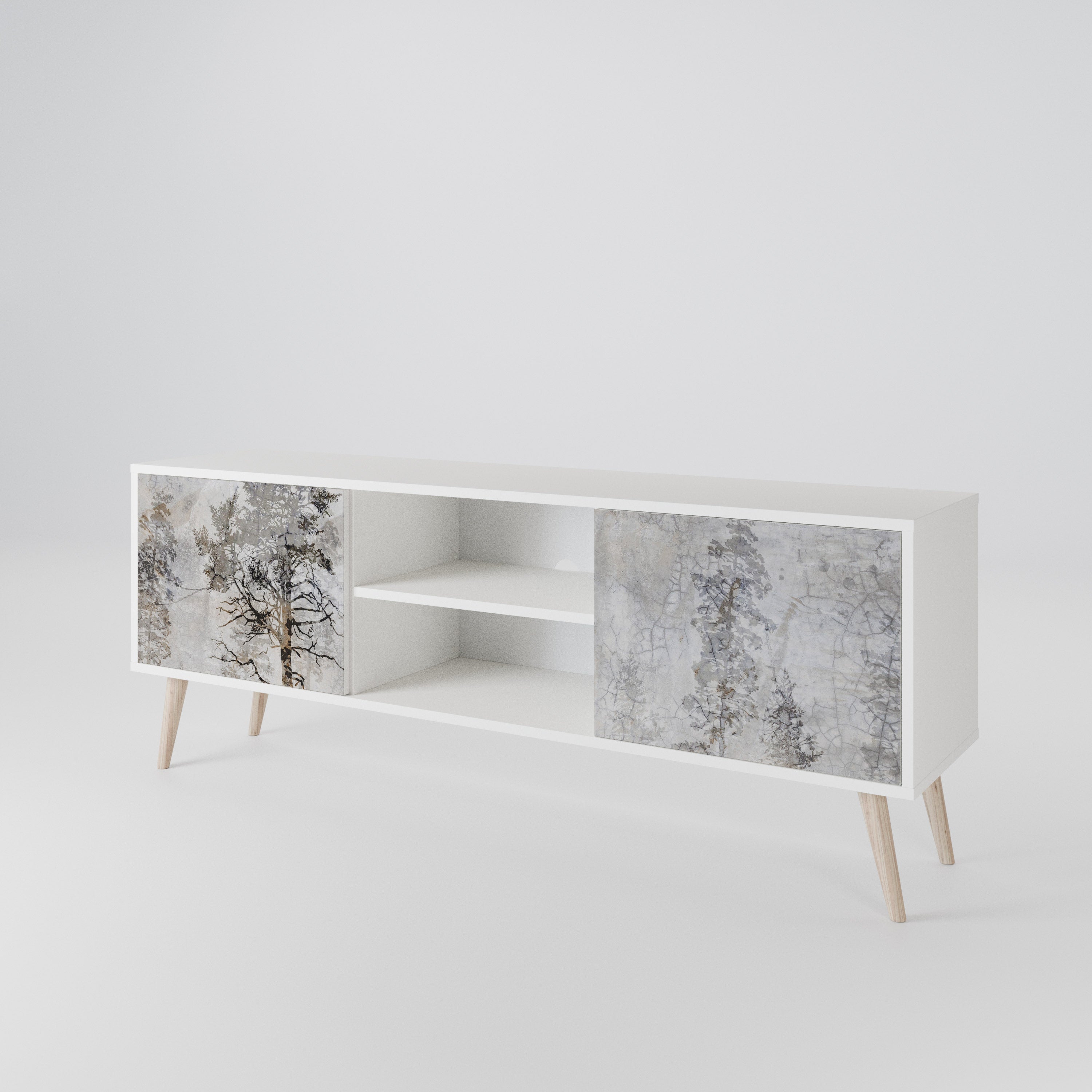 FADE IN THE TREES 2-Door TV Cabinet