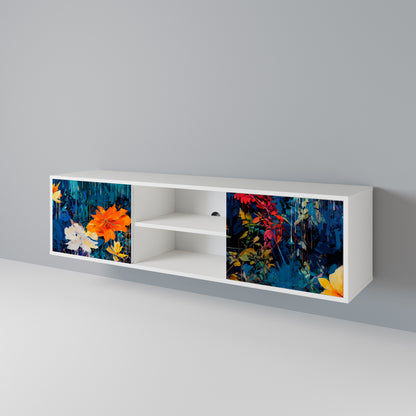 MIDNIGHT BLOSSOM 2-Door TV Cabinet