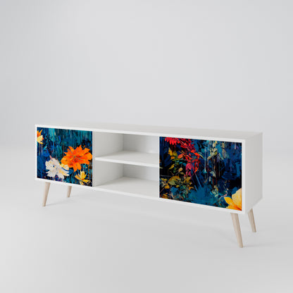 MIDNIGHT BLOSSOM 2-Door TV Cabinet