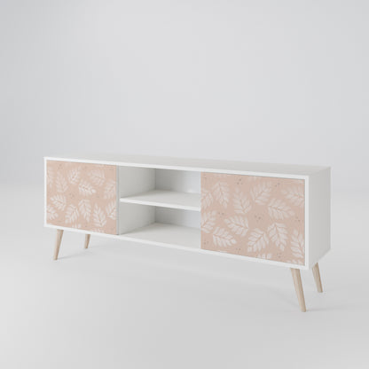 LEAVES ON BEIGE 2-Door TV Cabinet