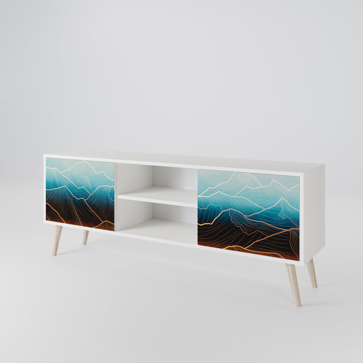 LUNAR SECRETS 2-Door TV Cabinet