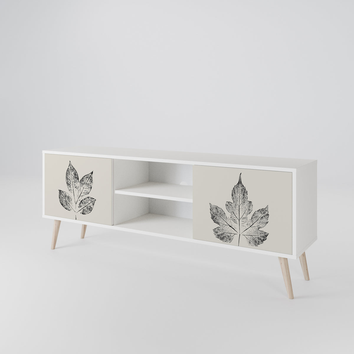 LEAFY STAMPS 2-Door TV Cabinet