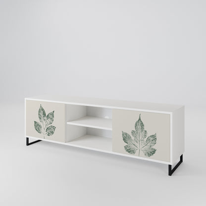 GREEN LEAFY STAMPS 2-Door TV Cabinet