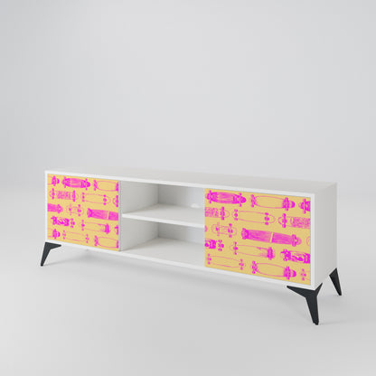 SKATEBOARD ARTISTRY 2-Door TV Cabinet