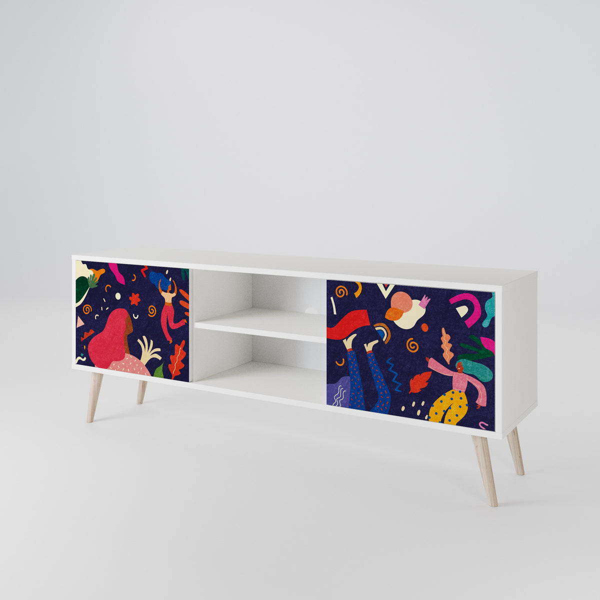 FESTIVE PLEASURES 2-Door TV Cabinet