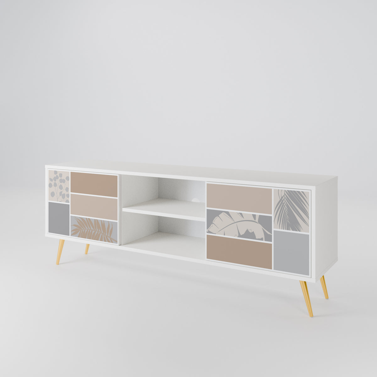TROPICAL SHAPES 2-Door TV Cabinet