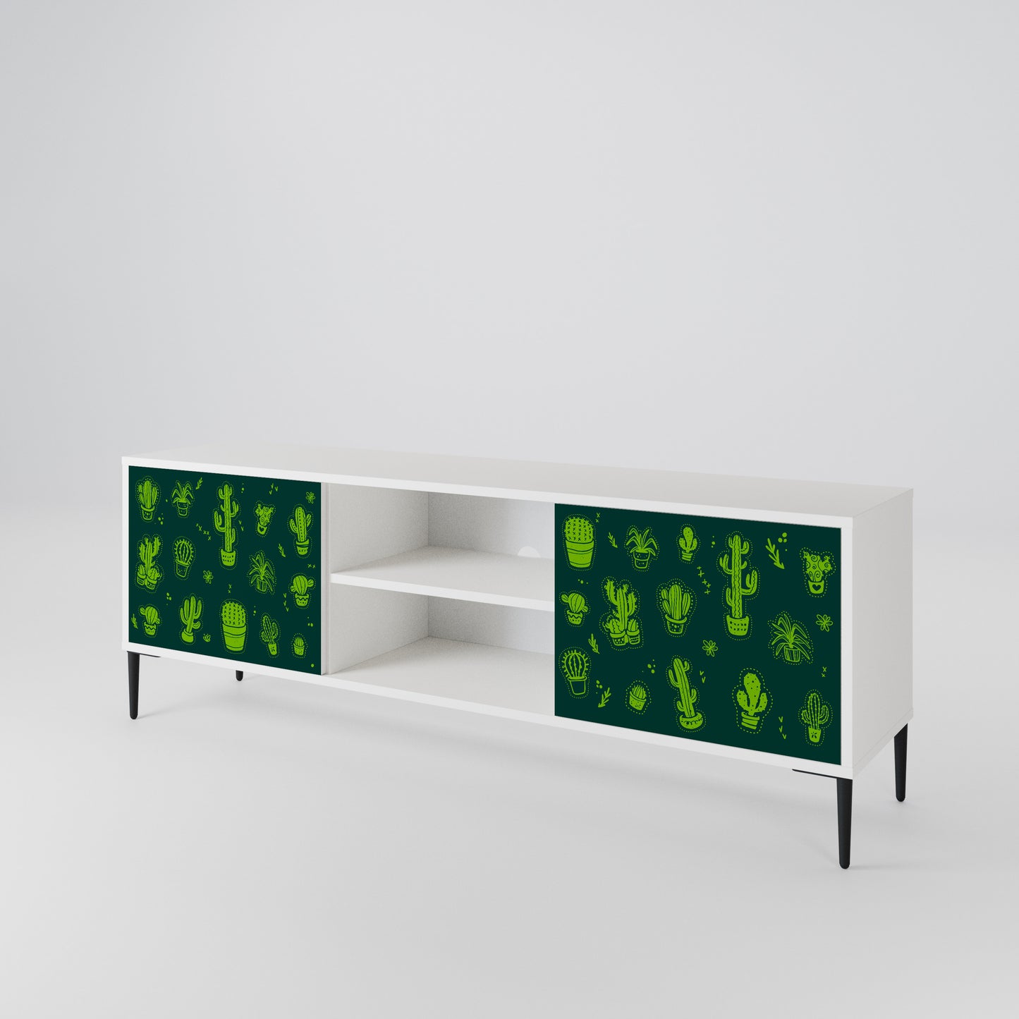 DESERT GREEN 2-Door TV Cabinet