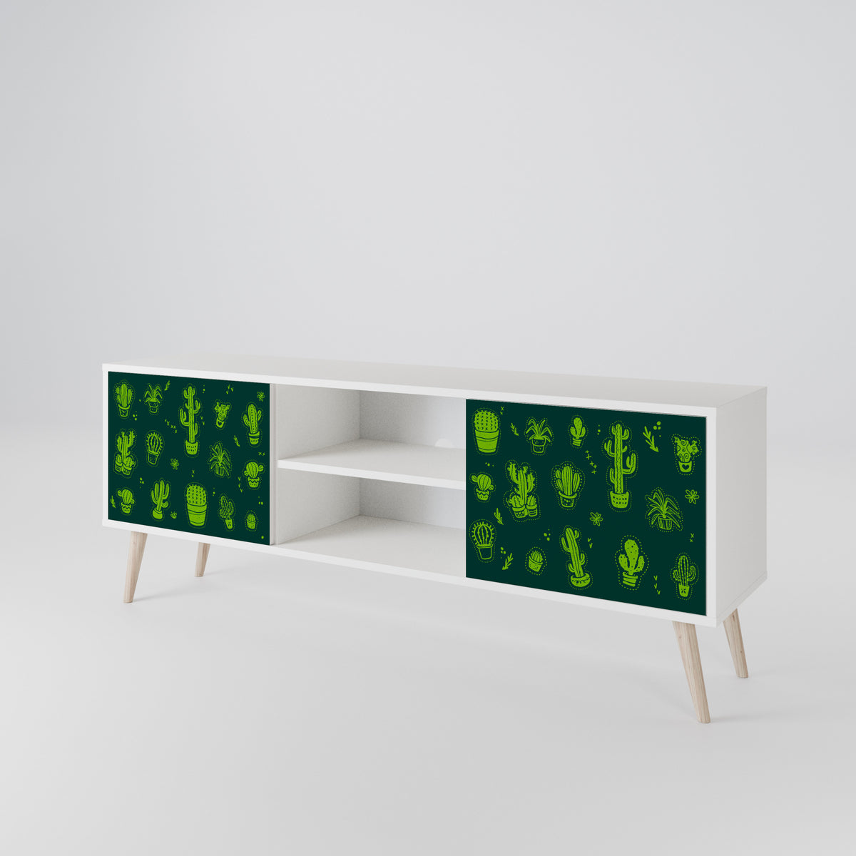 DESERT GREEN 2-Door TV Cabinet