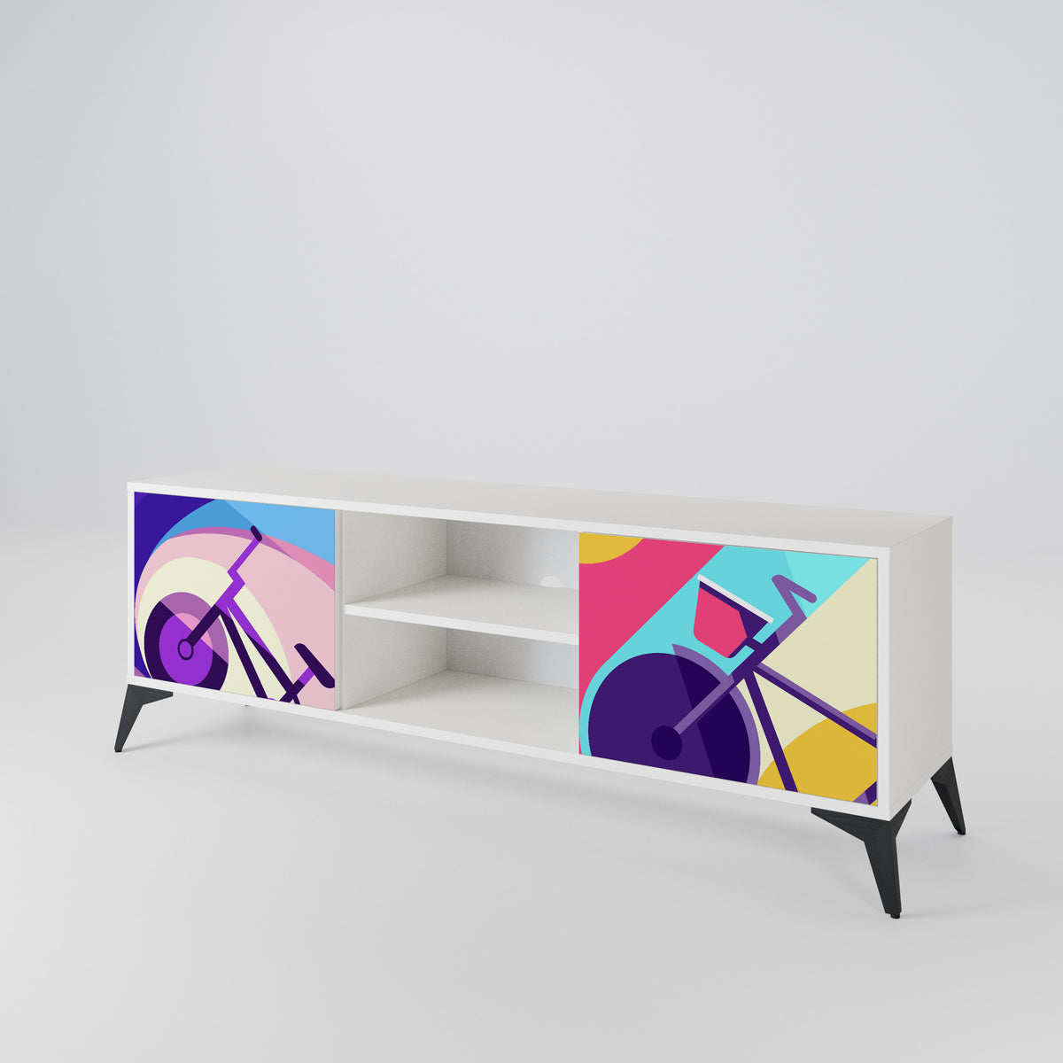 BIKE DREAMS 2-Door TV Cabinet