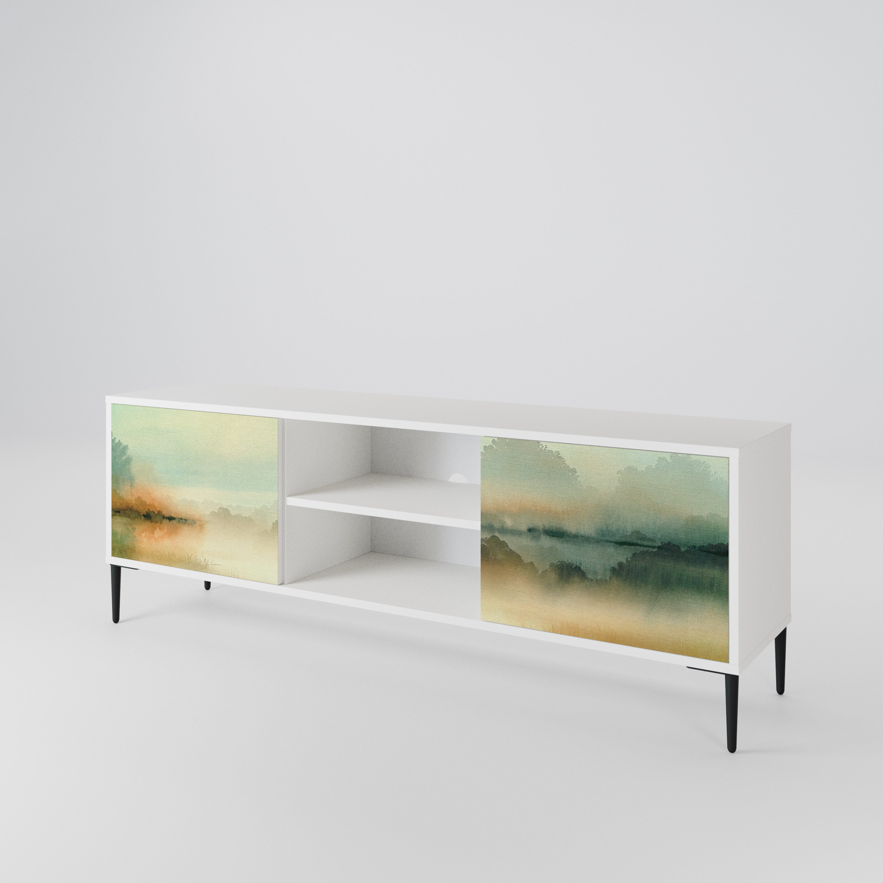 MORNING BY THE LAKE 2-Door TV Cabinet