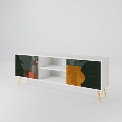 TROPICAL COMPOSITION 2-Door TV Cabinet