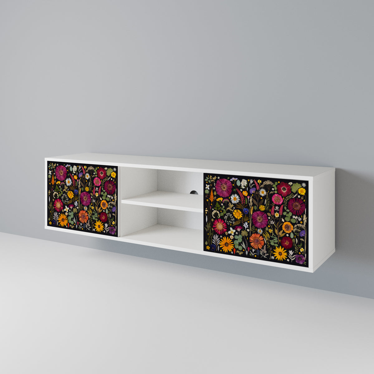 MIDNIGHT GARDEN 2-Door TV Cabinet