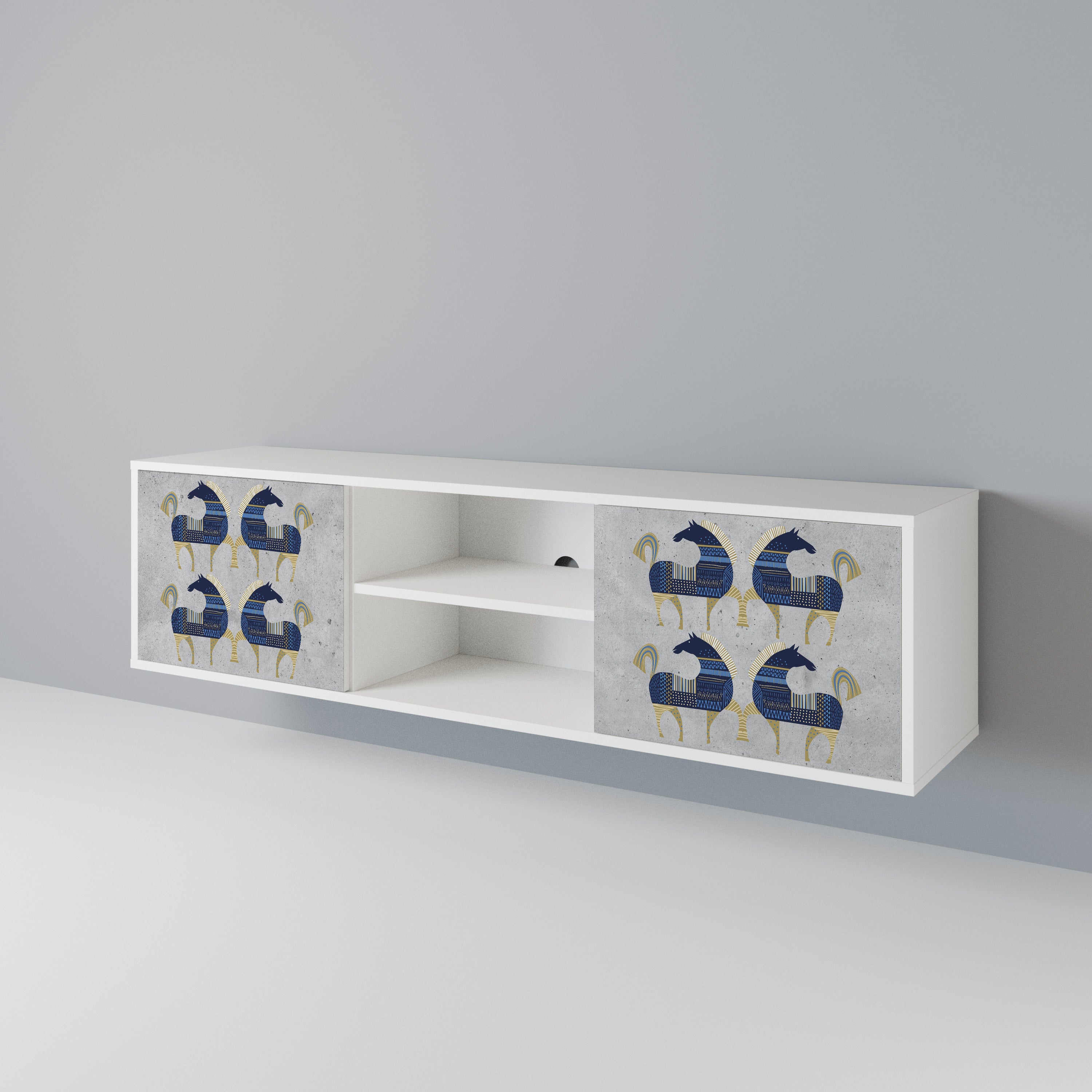 MAJESTIC STEED 2-Door TV Cabinet