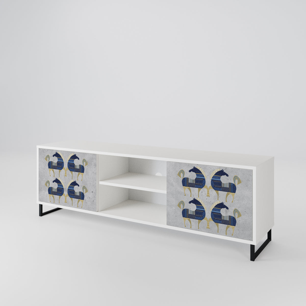 MAJESTIC STEED 2-Door TV Cabinet