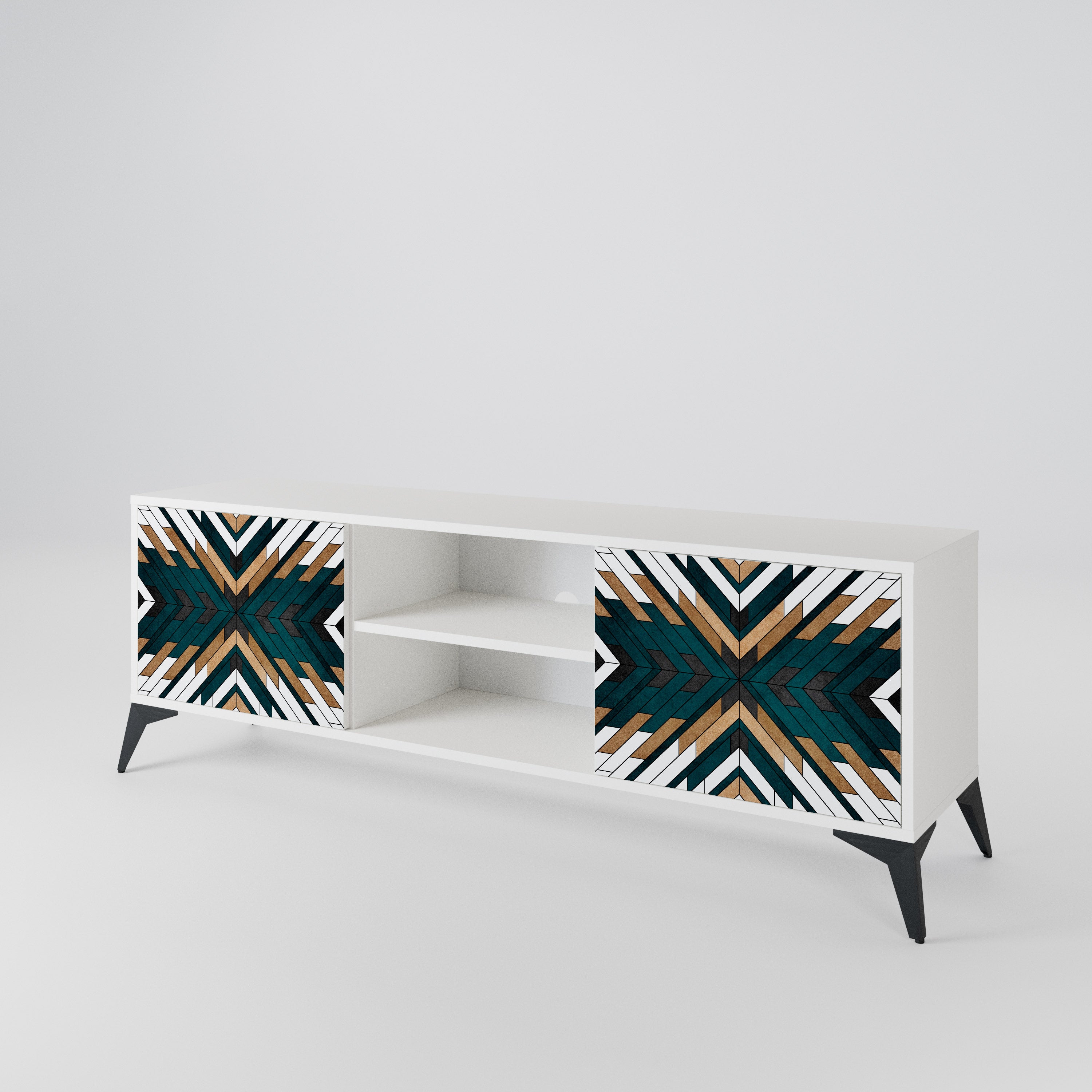 ARTISTIC GEOMETRY 2-Door TV Cabinet