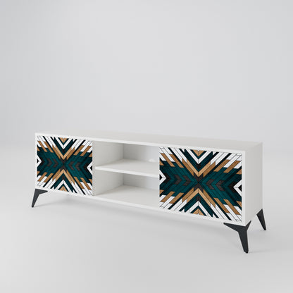 ARTISTIC GEOMETRY 2-Door TV Cabinet