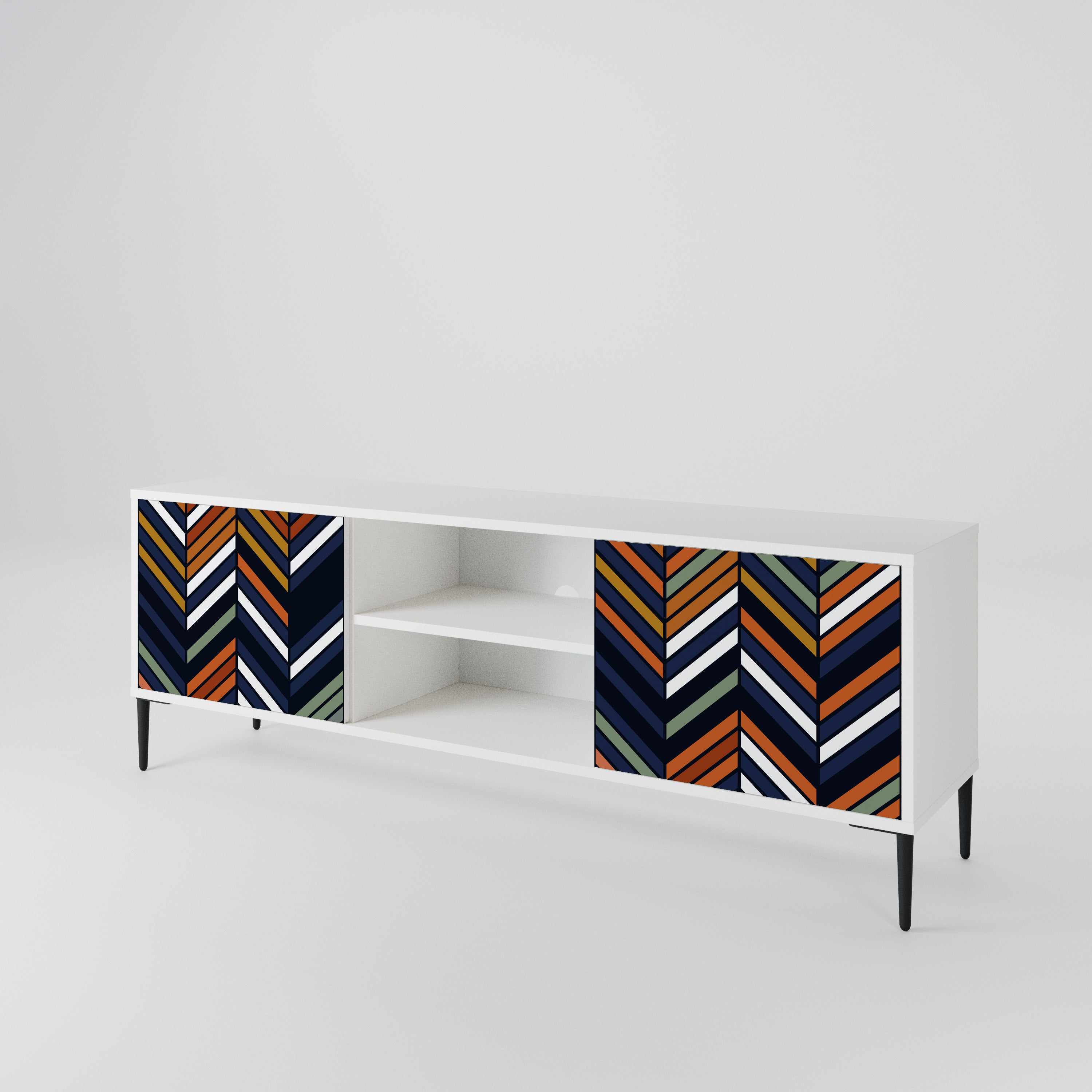 VIBRANT PATCHWORK 2-Door TV Cabinet
