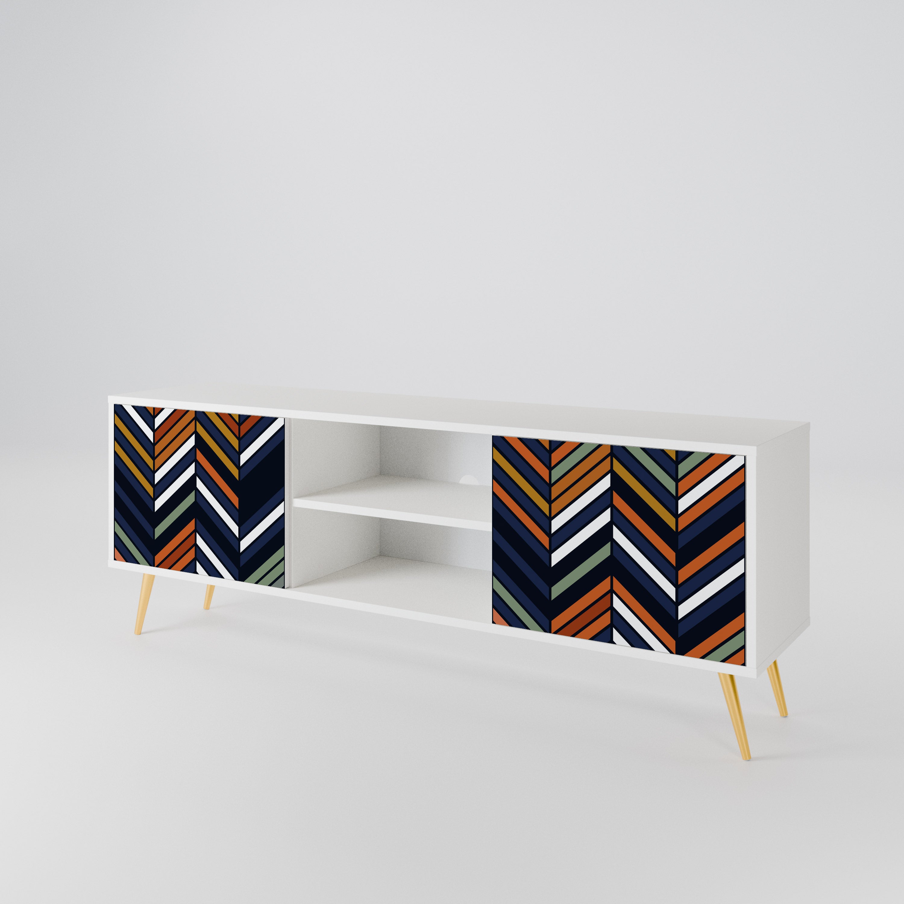 VIBRANT PATCHWORK 2-Door TV Cabinet