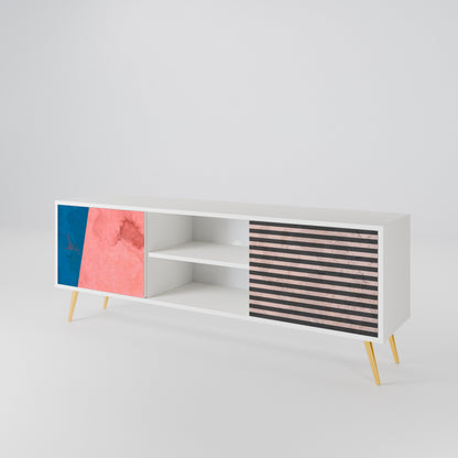 GLAMOROUS STRIPE 2-Door TV Cabinet