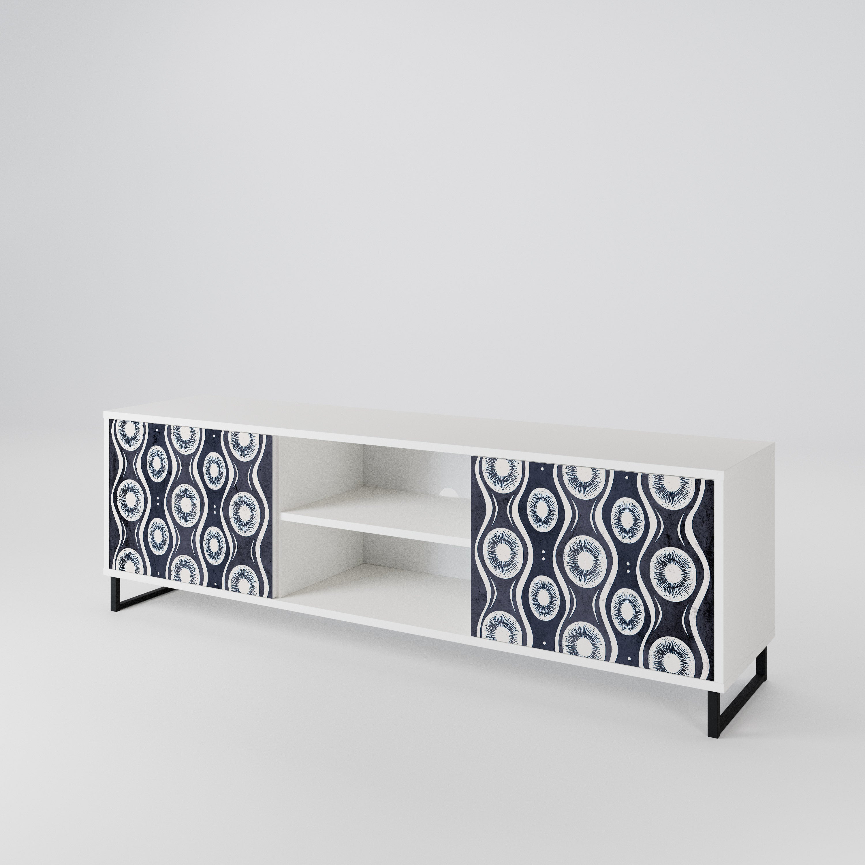 GRAPHITE EYES 2-Door TV Cabinet