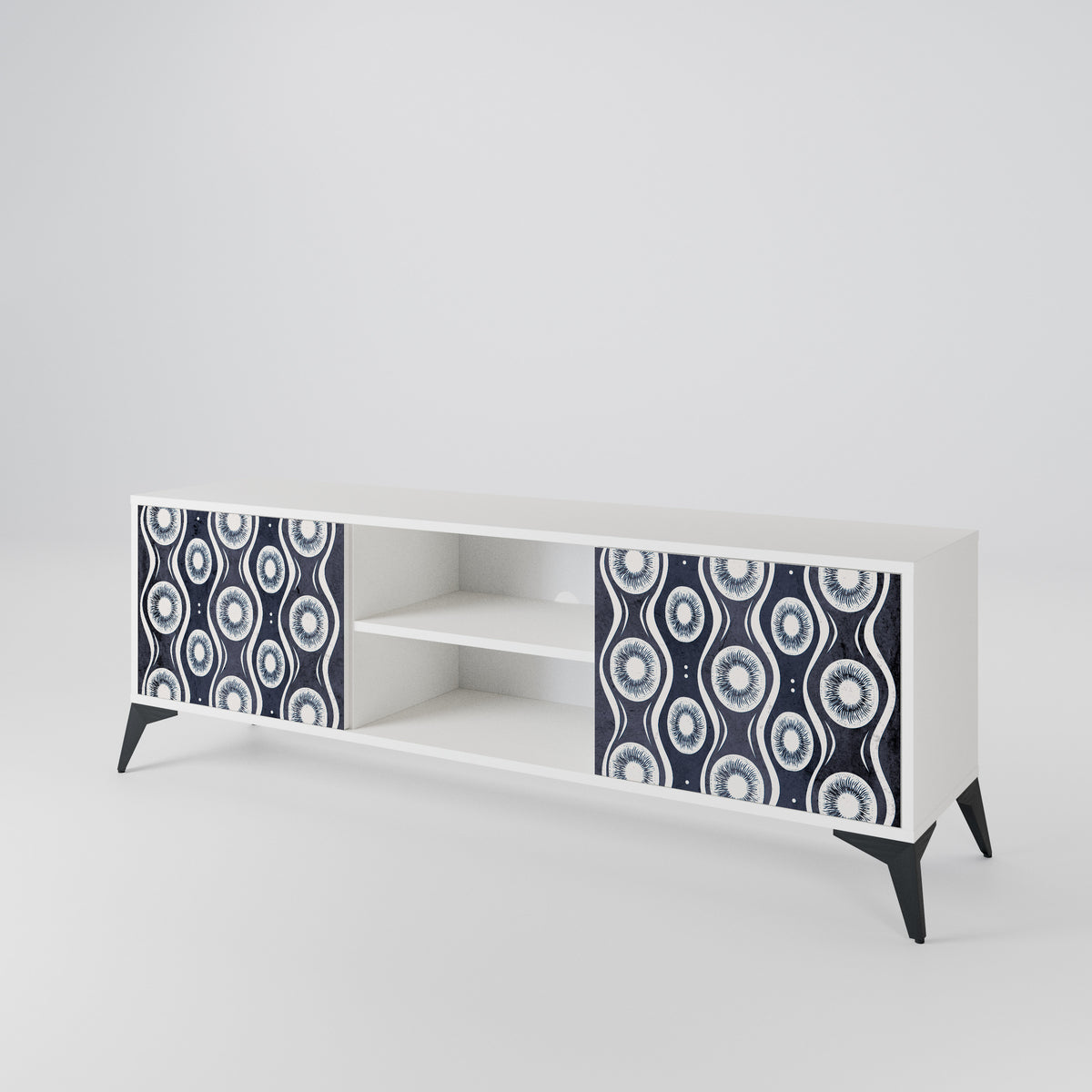 GRAPHITE EYES 2-Door TV Cabinet