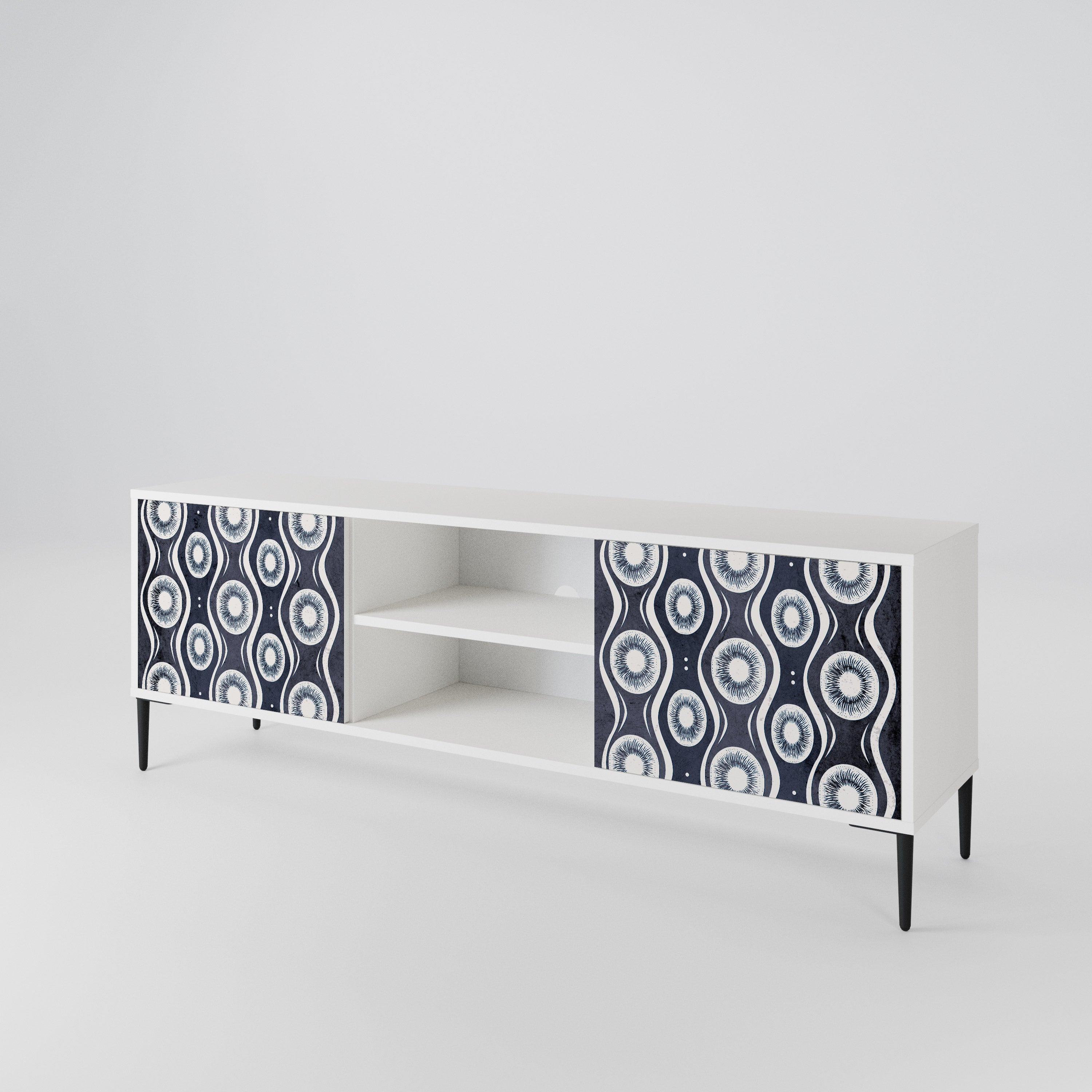 GRAPHITE EYES 2-Door TV Cabinet