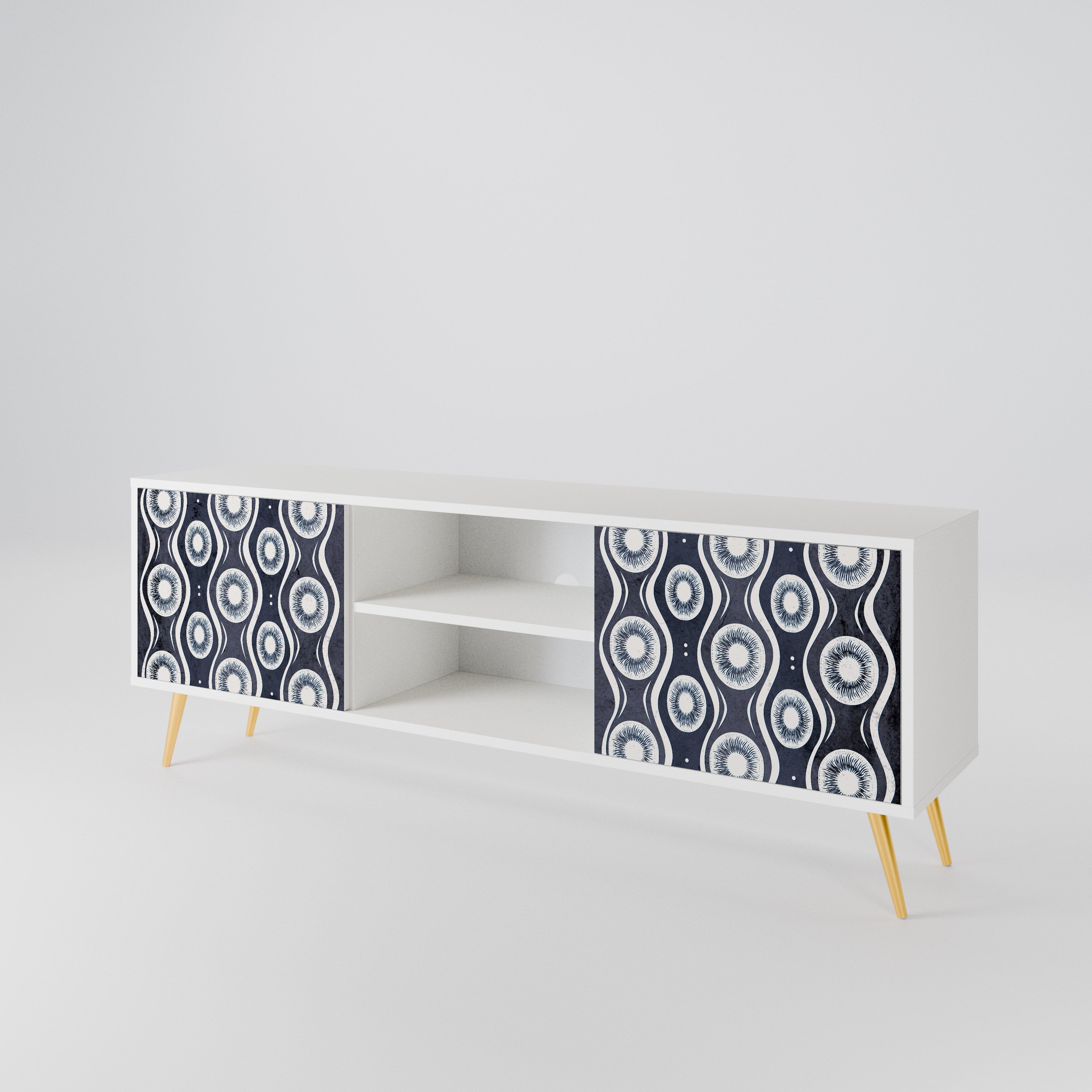 GRAPHITE EYES 2-Door TV Cabinet