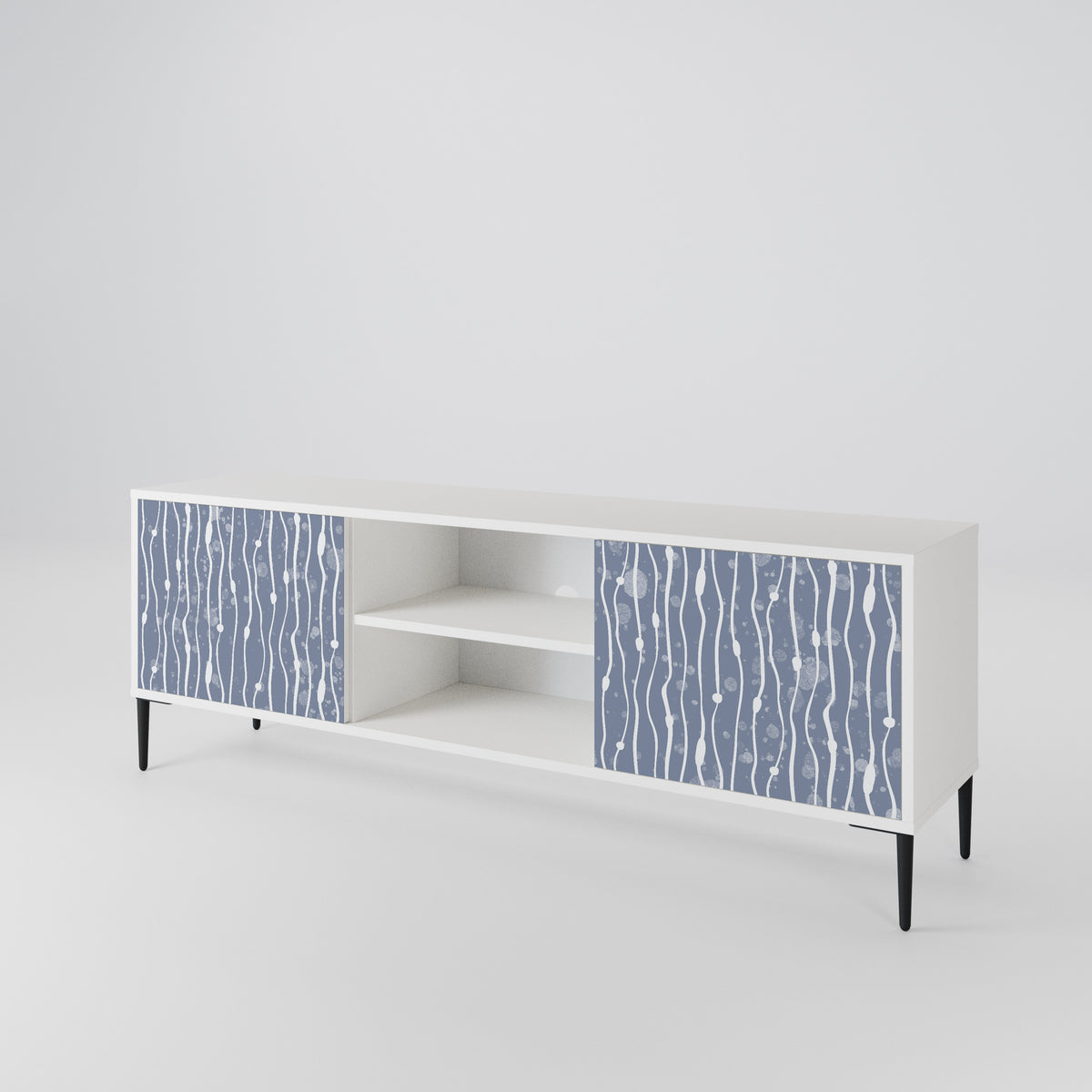 GRAPHITE RAIN 2-Door TV Cabinet