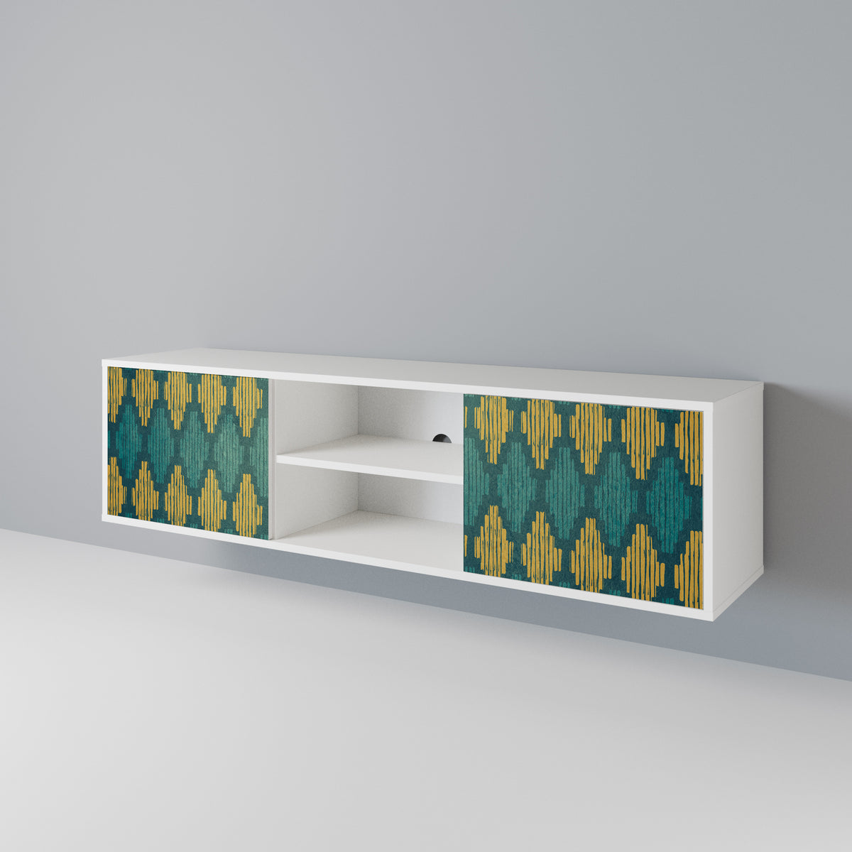 POLYGONS 2-Door TV Cabinet