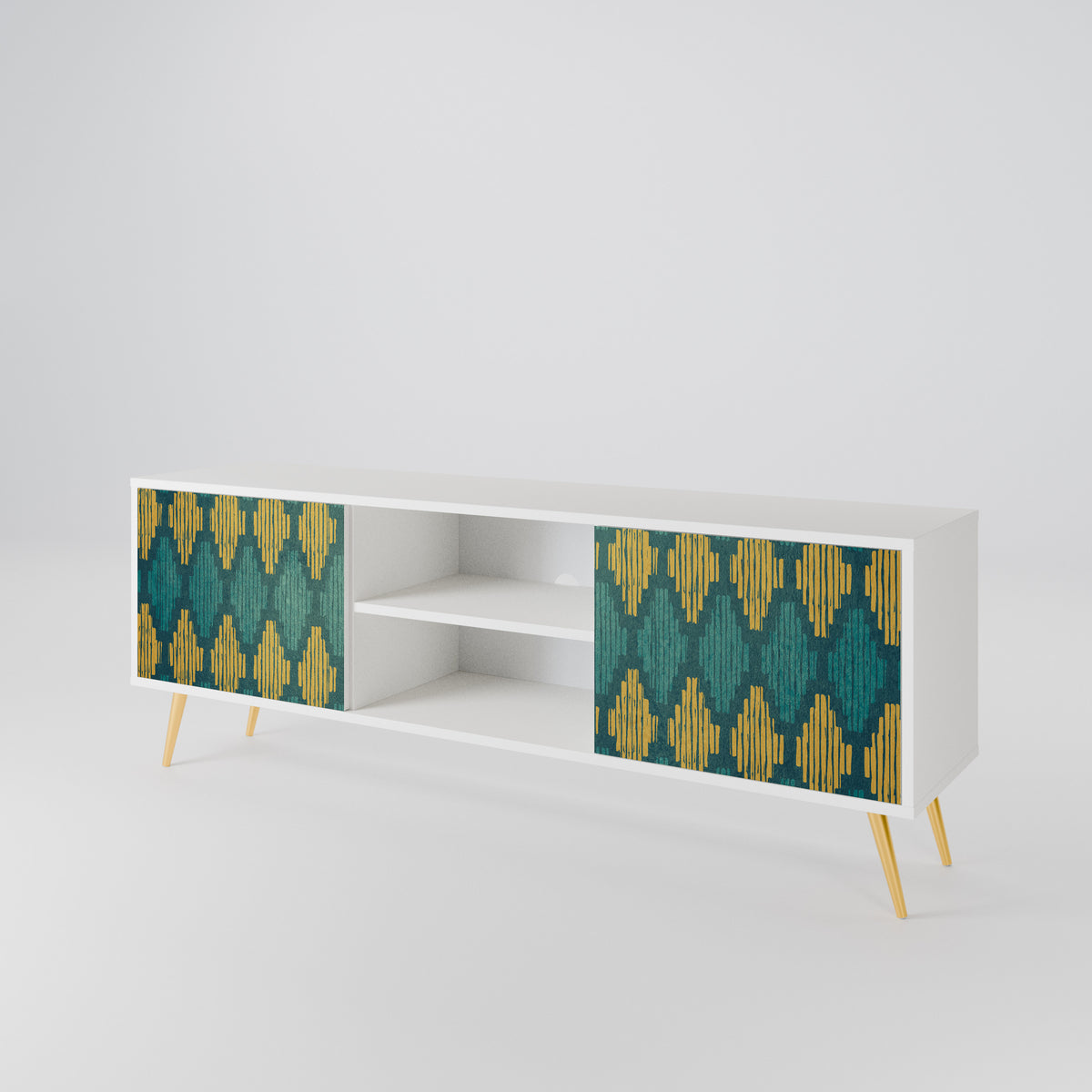 POLYGONS 2-Door TV Cabinet
