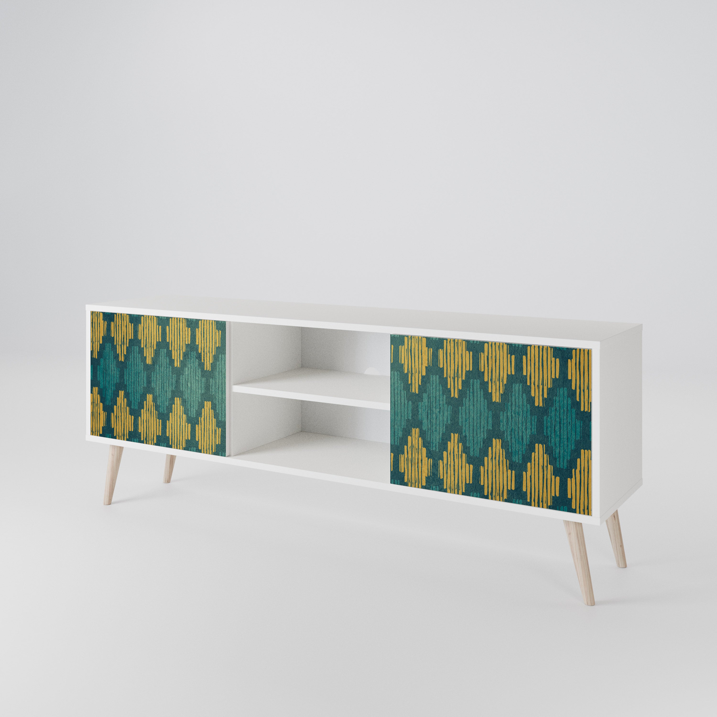 POLYGONS 2-Door TV Cabinet