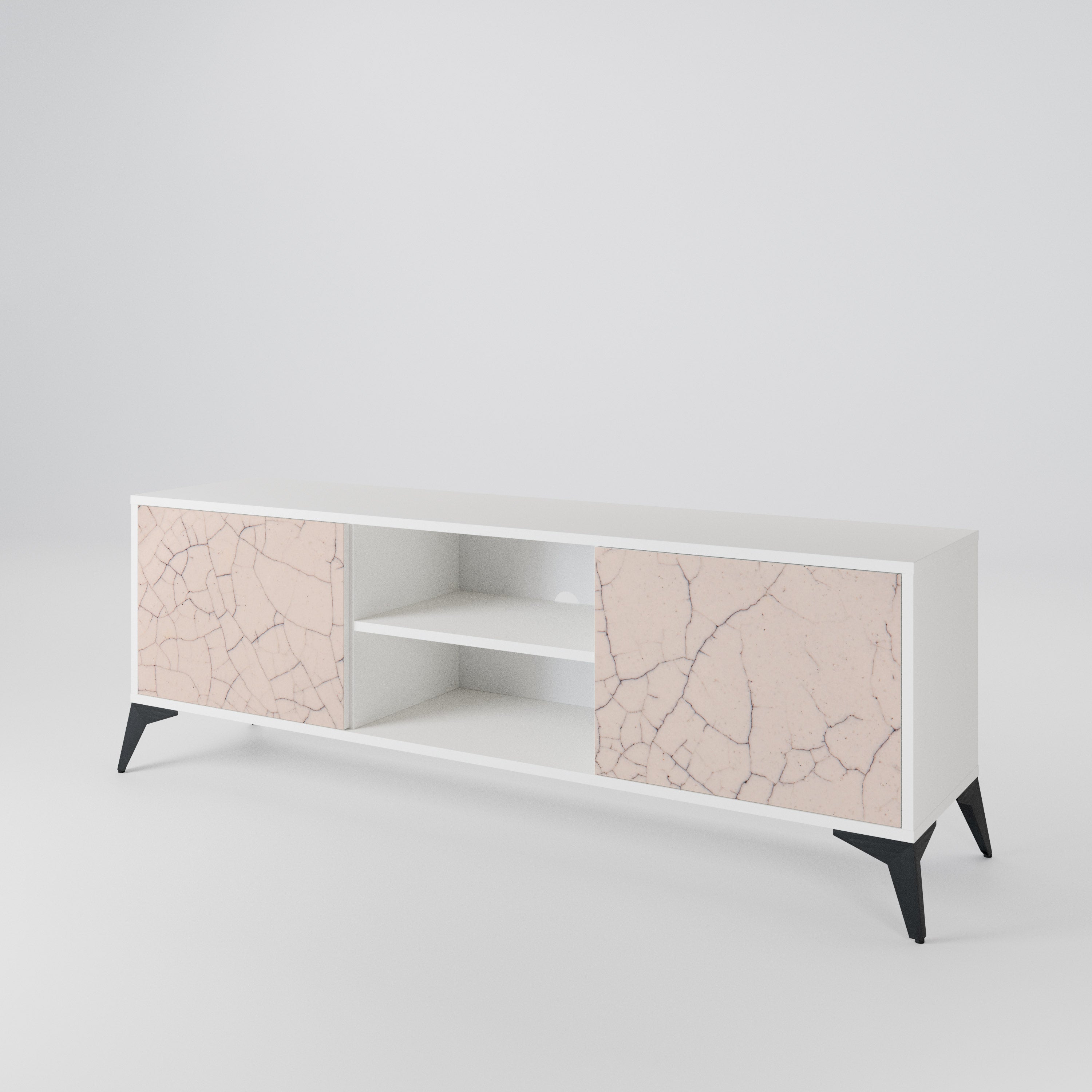 CERAMIC TEXTURE 2-Door TV Cabinet