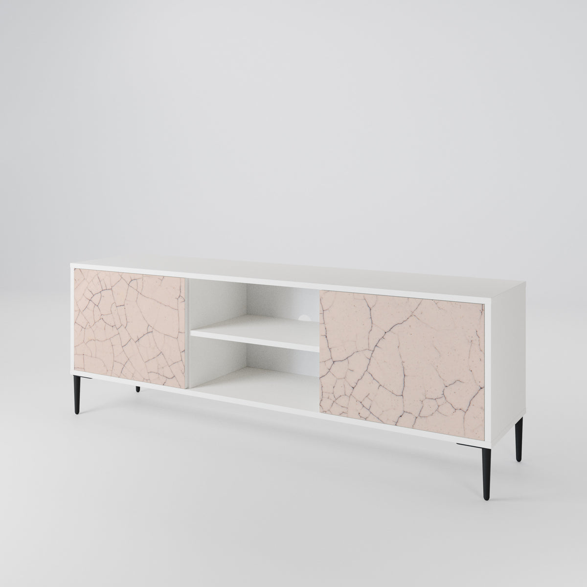 CERAMIC TEXTURE 2-Door TV Cabinet