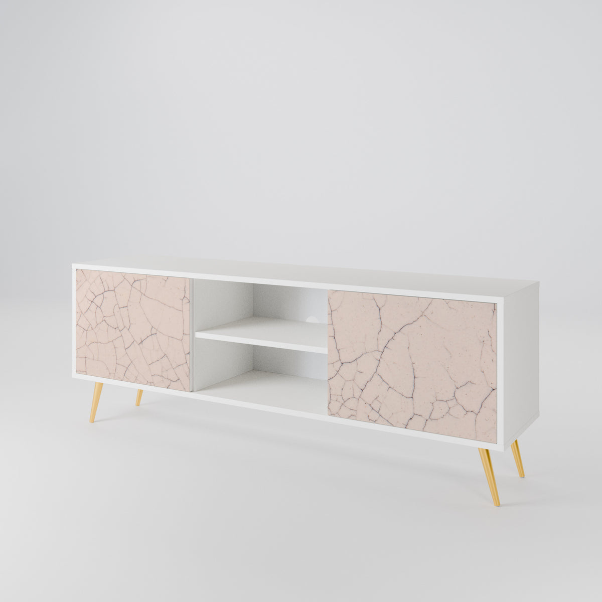 CERAMIC TEXTURE 2-Door TV Cabinet