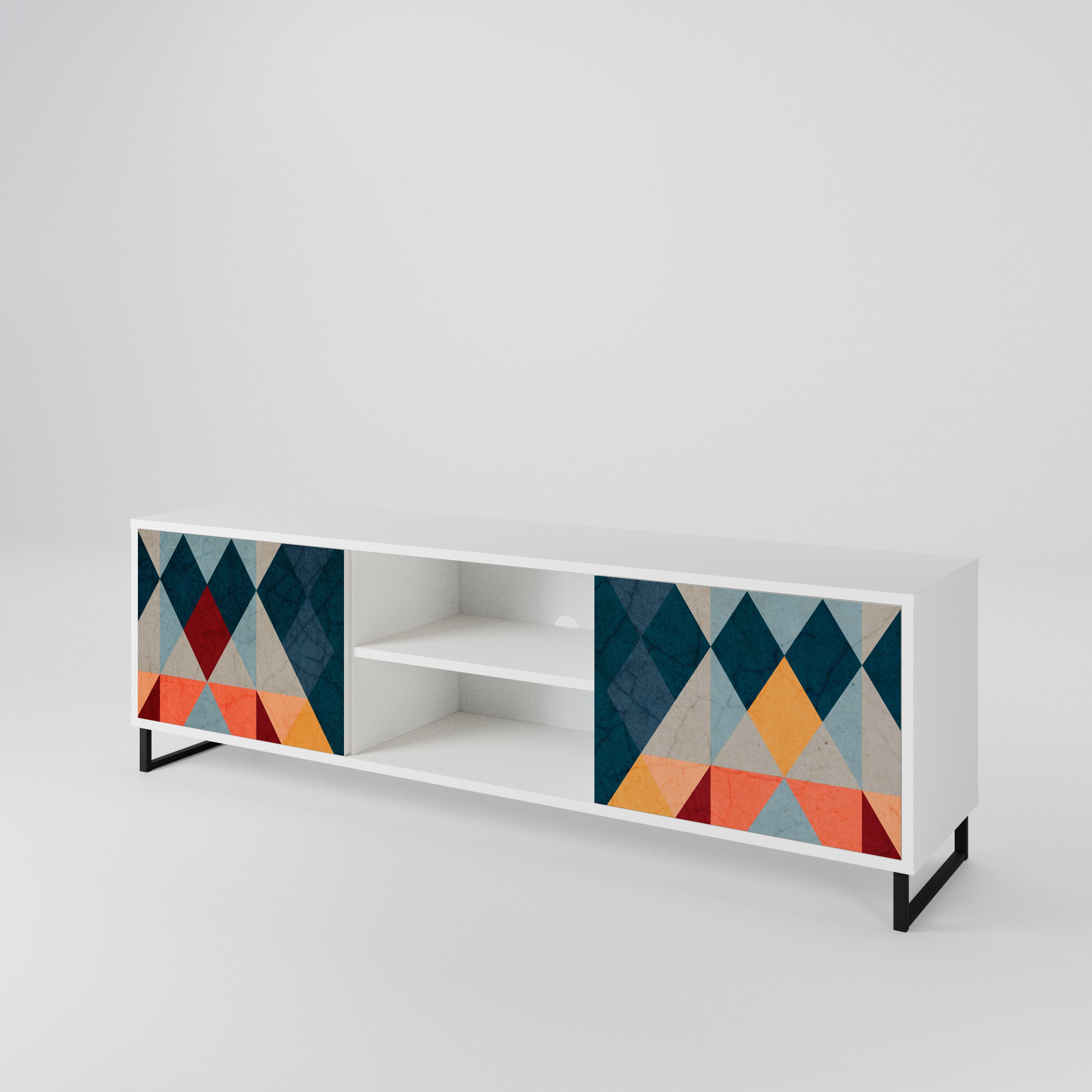 CRACKED ILLUSION 2-Door TV Cabinet