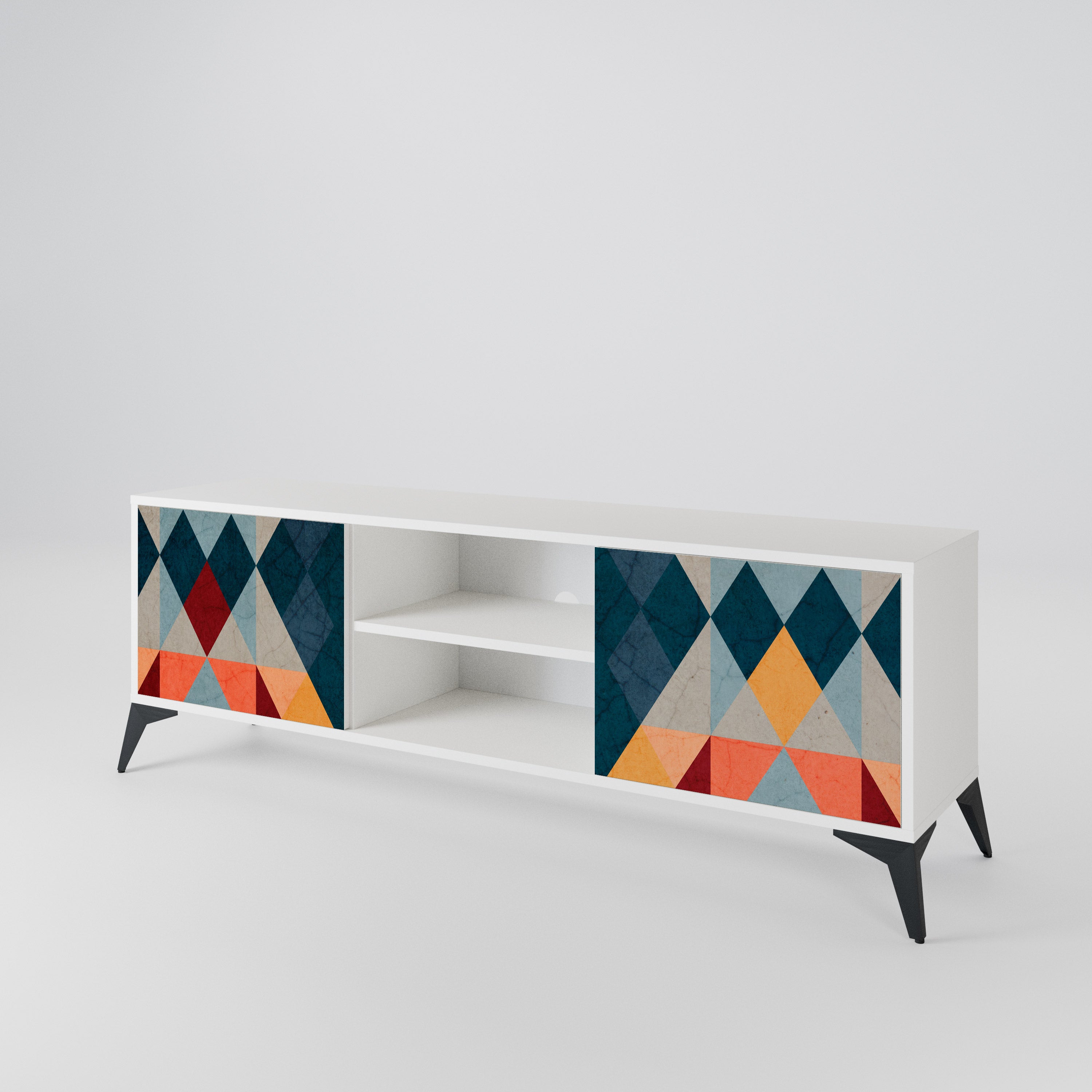 CRACKED ILLUSION 2-Door TV Cabinet