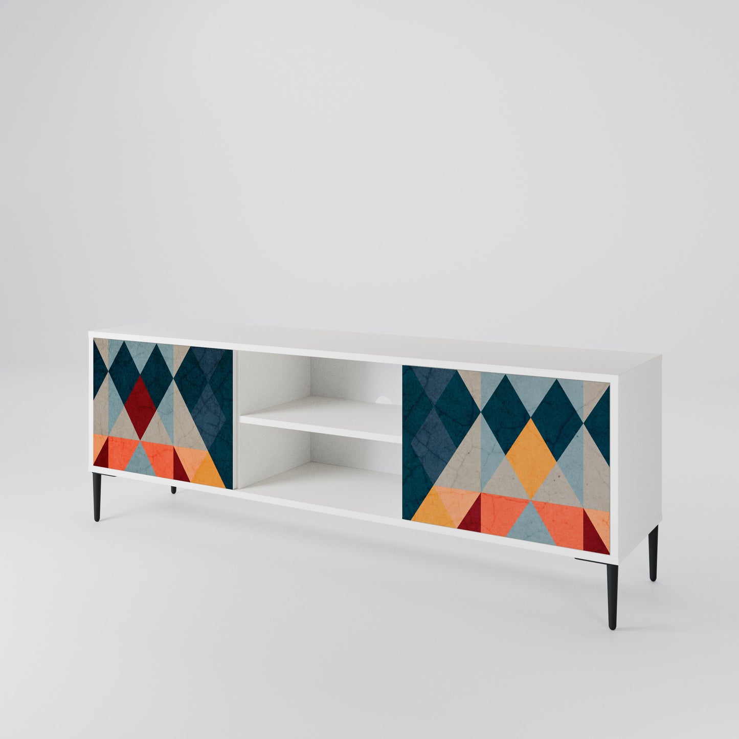CRACKED ILLUSION 2-Door TV Cabinet