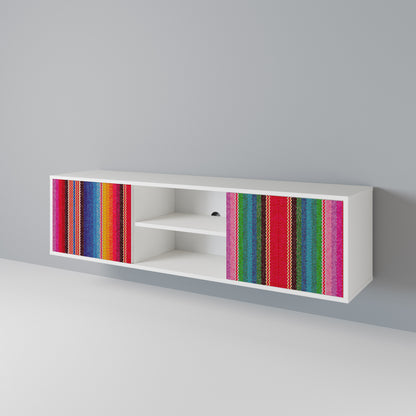ETHNIC MEXICAN 2-Door TV Cabinet