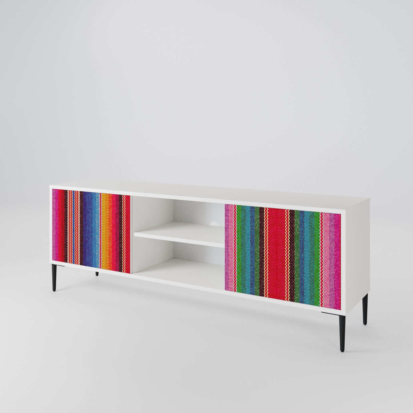 ETHNIC MEXICAN 2-Door TV Cabinet