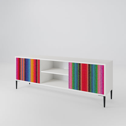 ETHNIC MEXICAN 2-Door TV Cabinet