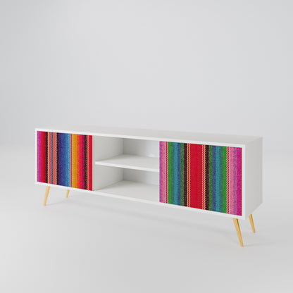 ETHNIC MEXICAN 2-Door TV Cabinet