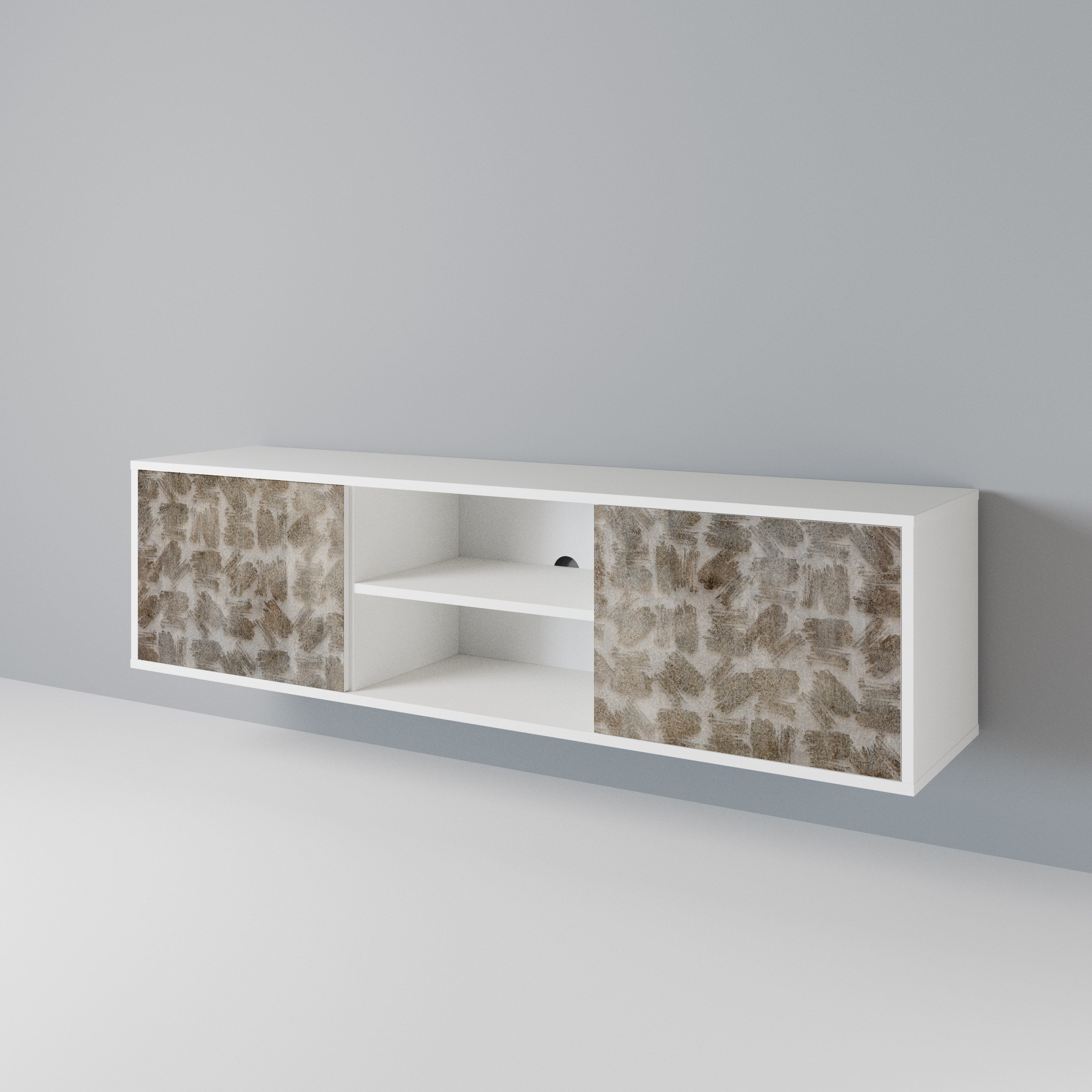 SLIGHTLY BLURRED 2-Door TV Cabinet
