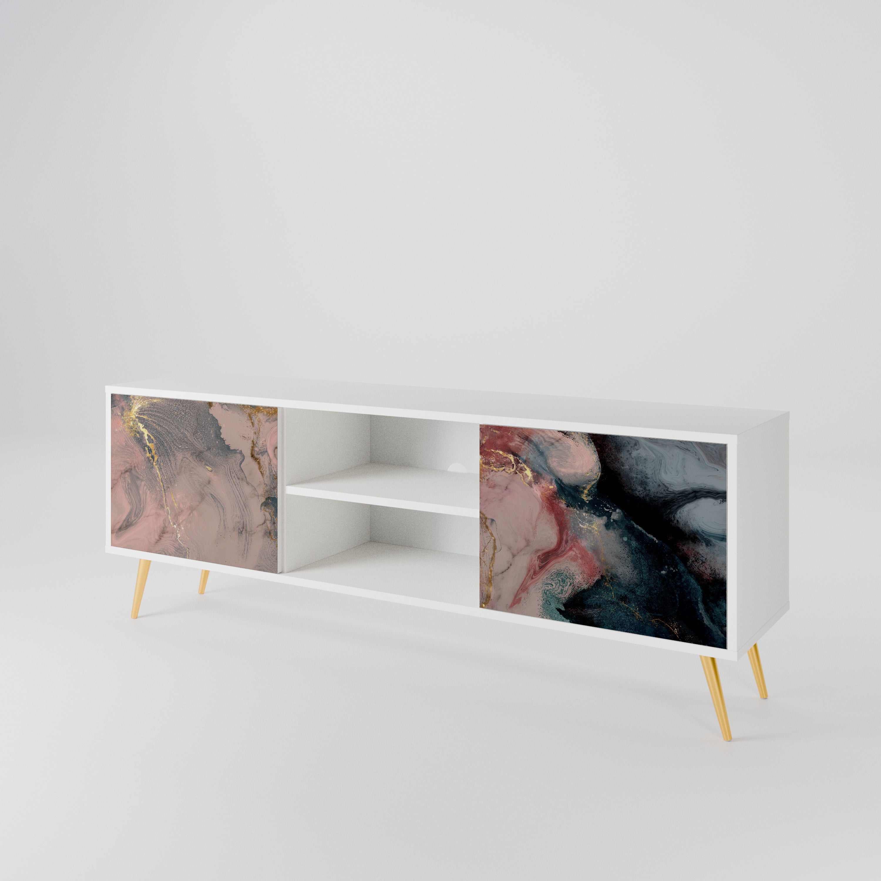 GILDED SWIRLS 2-Door TV Cabinet