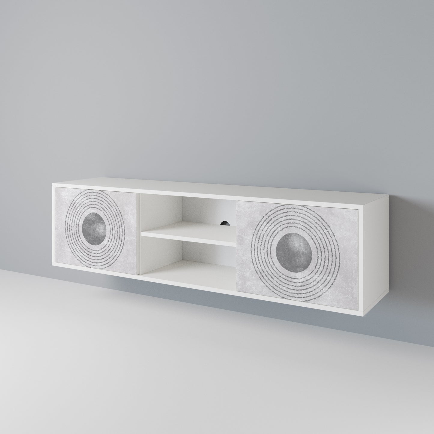 SOLID CIRCLES 2-Door TV Cabinet