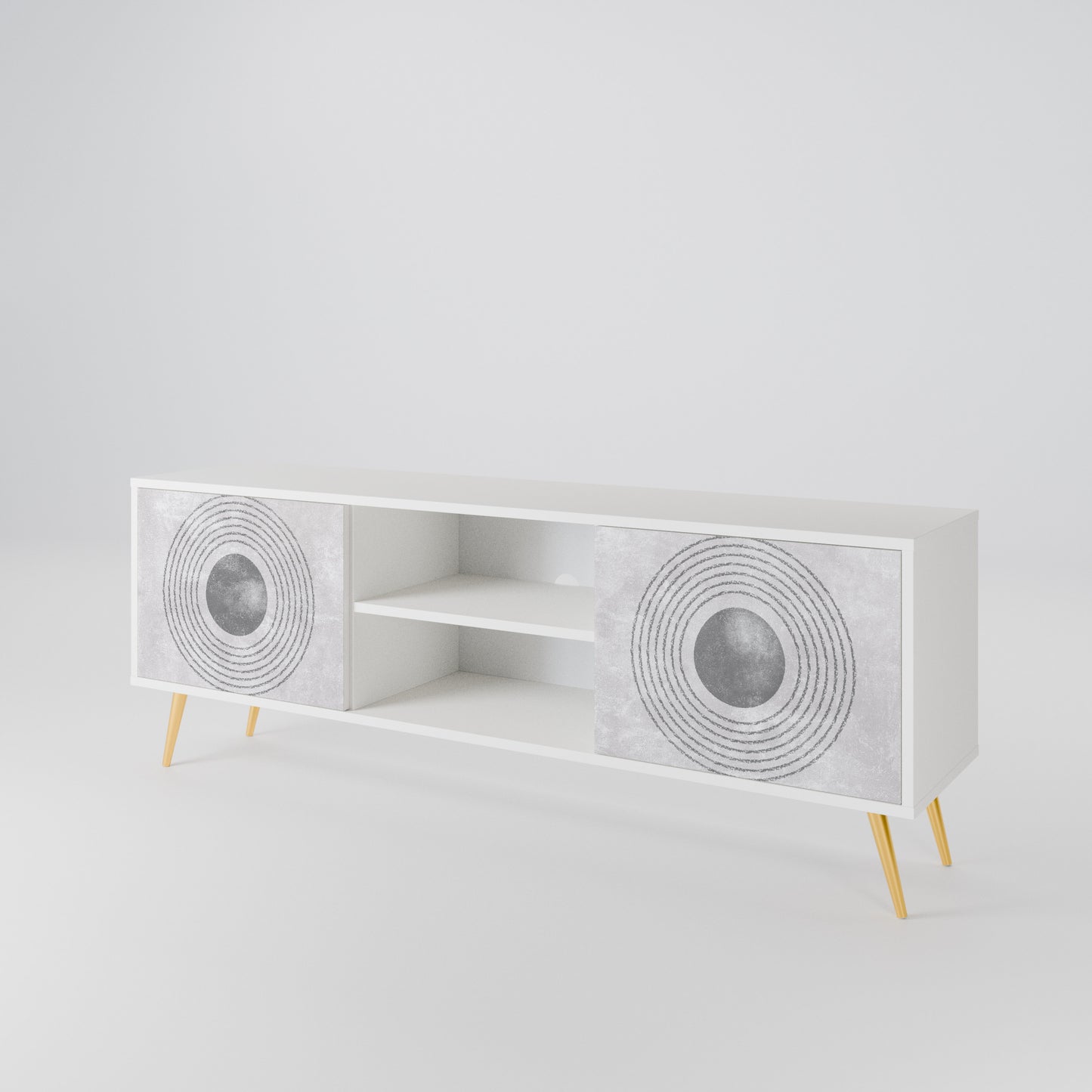 SOLID CIRCLES 2-Door TV Cabinet