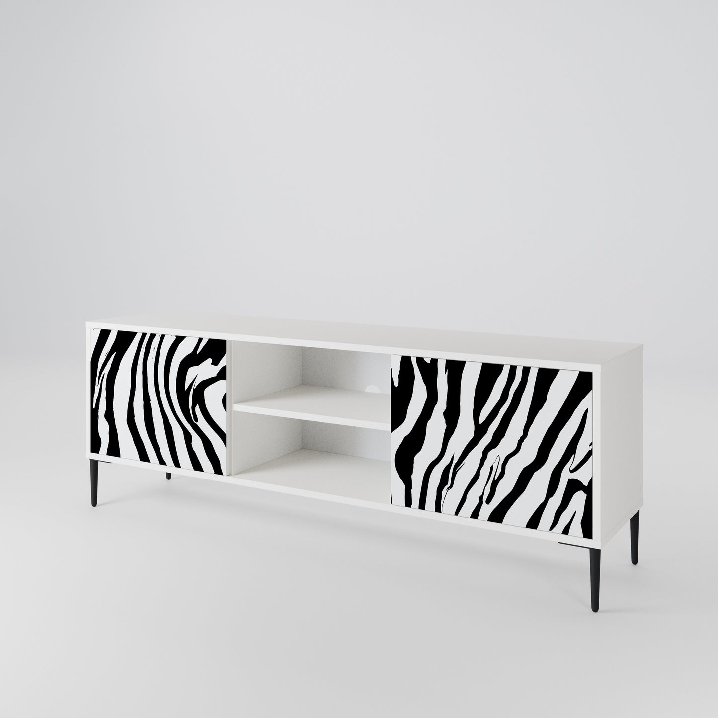 SPLENDID ZEBRA 2-Door TV Cabinet